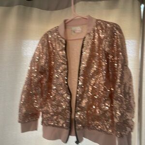 Adorable Mila & Rose Pink Sequin Jacket Size 5-6